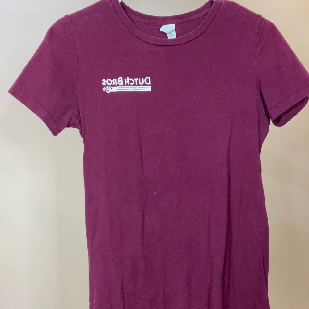 RARE marron dutch bros shirt